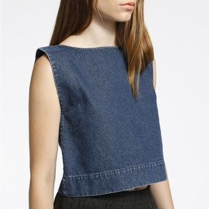 Ilana Kohn cropped Kate top in denim